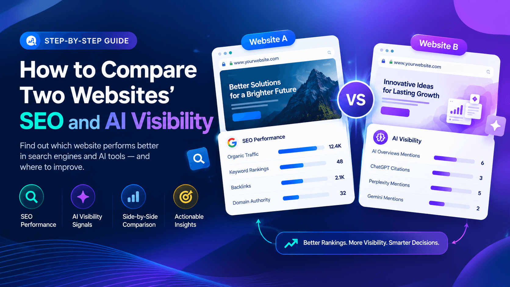 How to Compare Two Websites’ SEO and AI Visibility